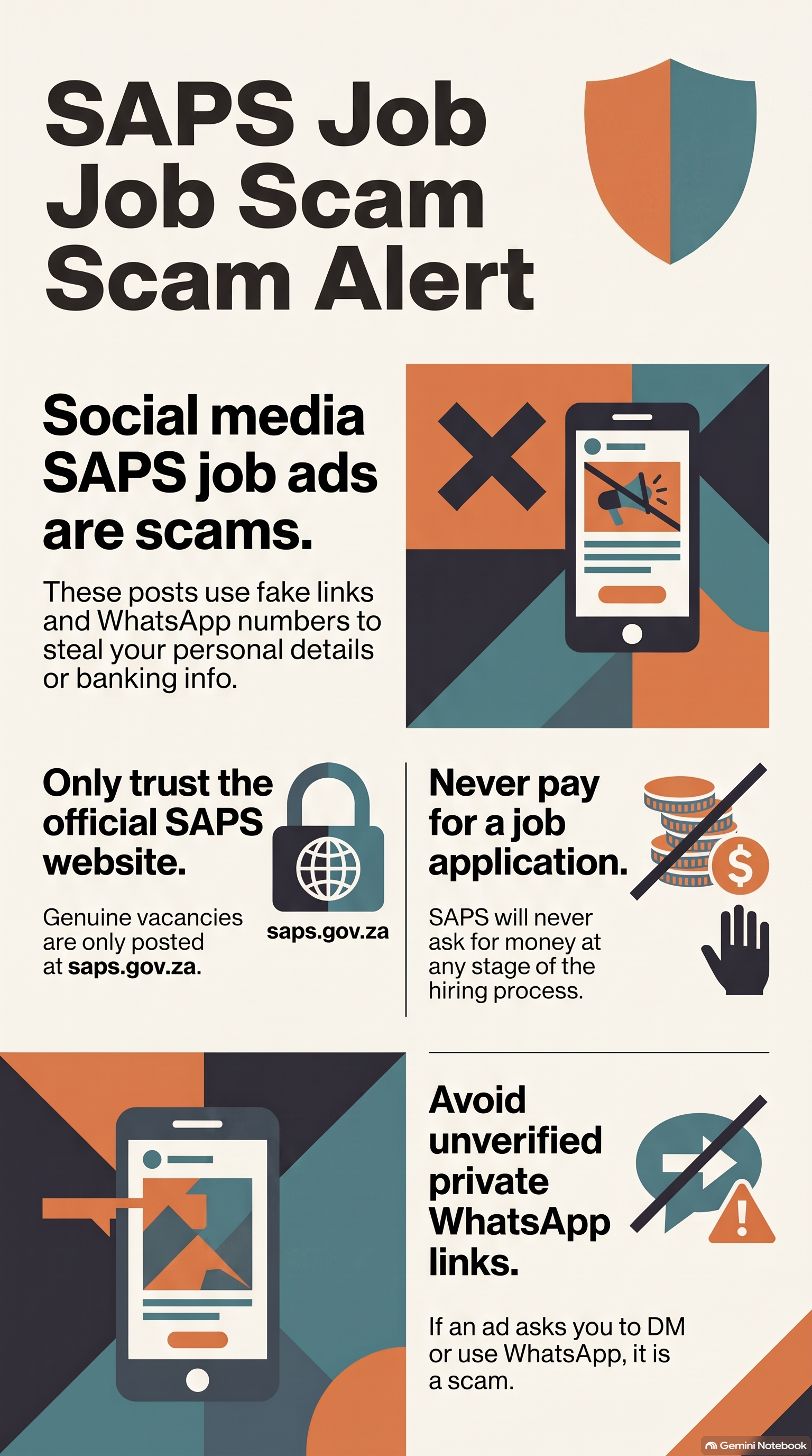 Beware of fake South African Police job adverts online