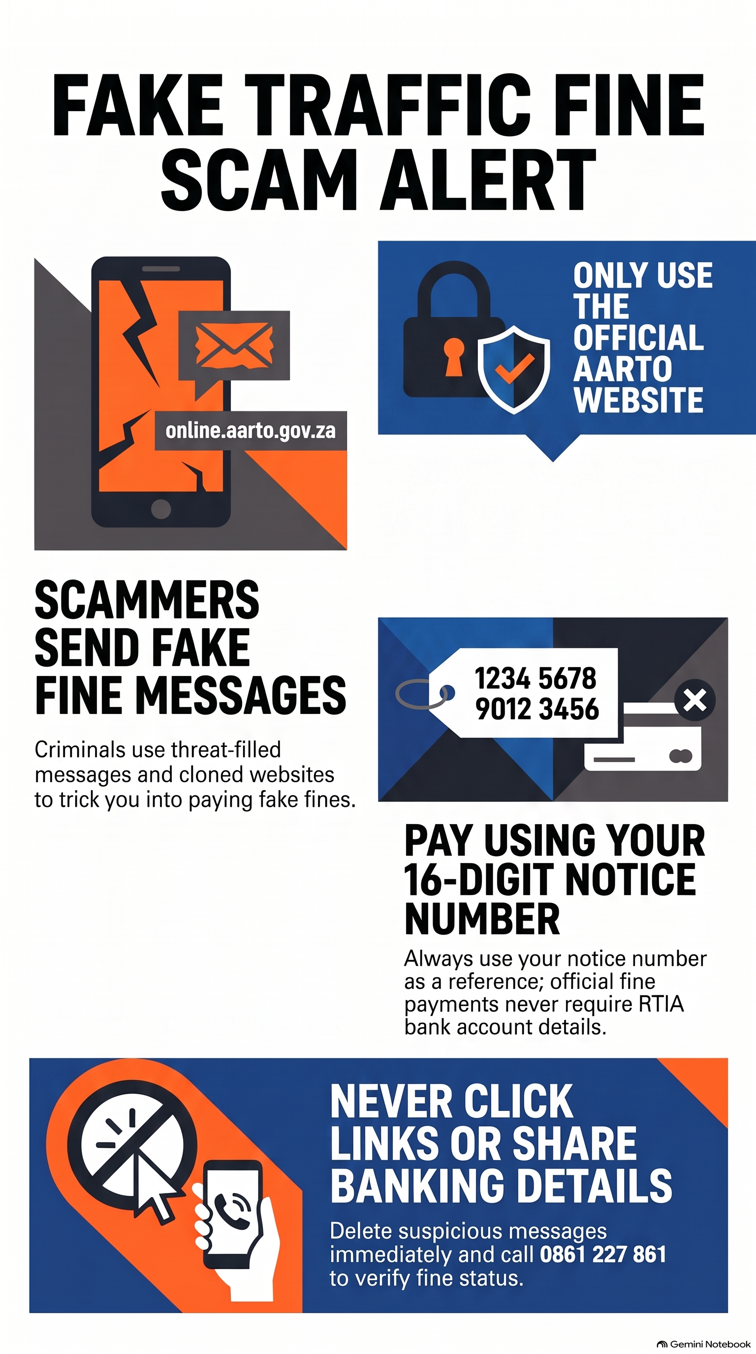 Fake Aarto traffic fine websites target South African drivers