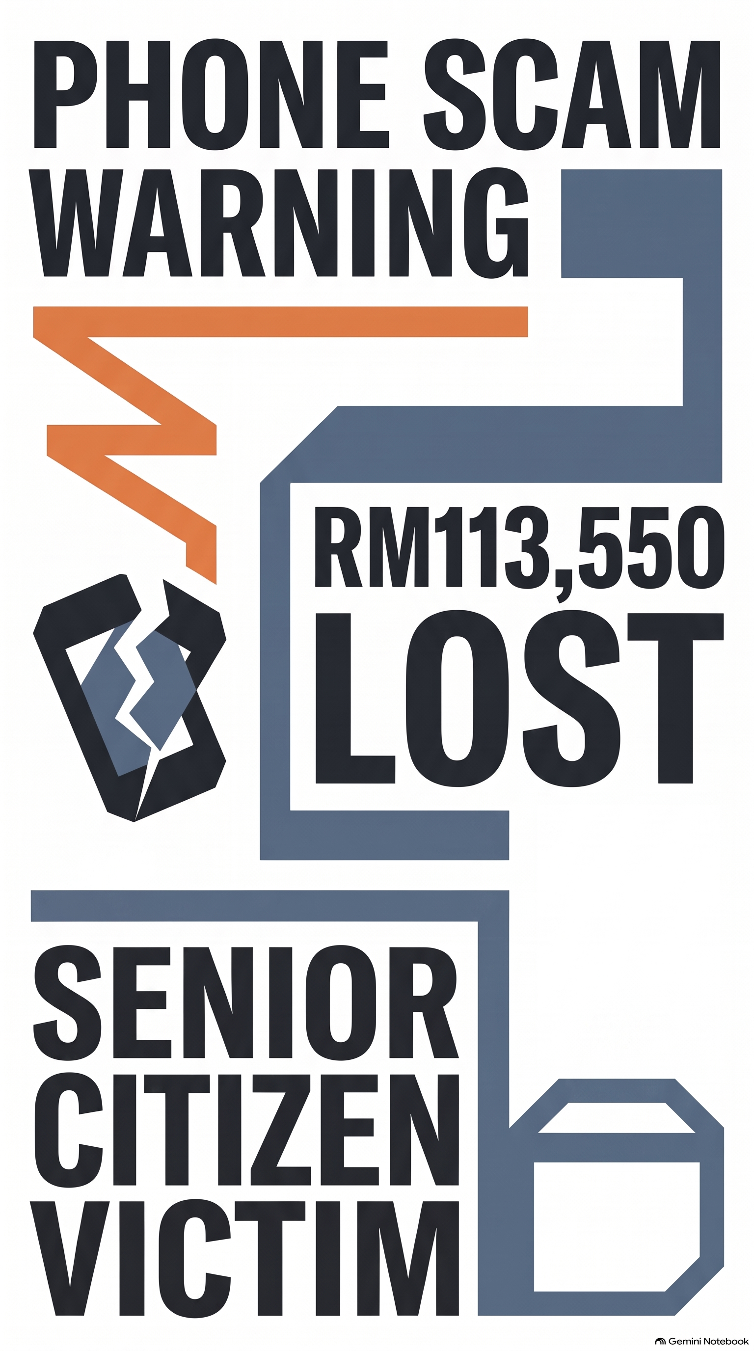 Senior Citizen Loses RM113,550 (about R458,000) in Phone Scam