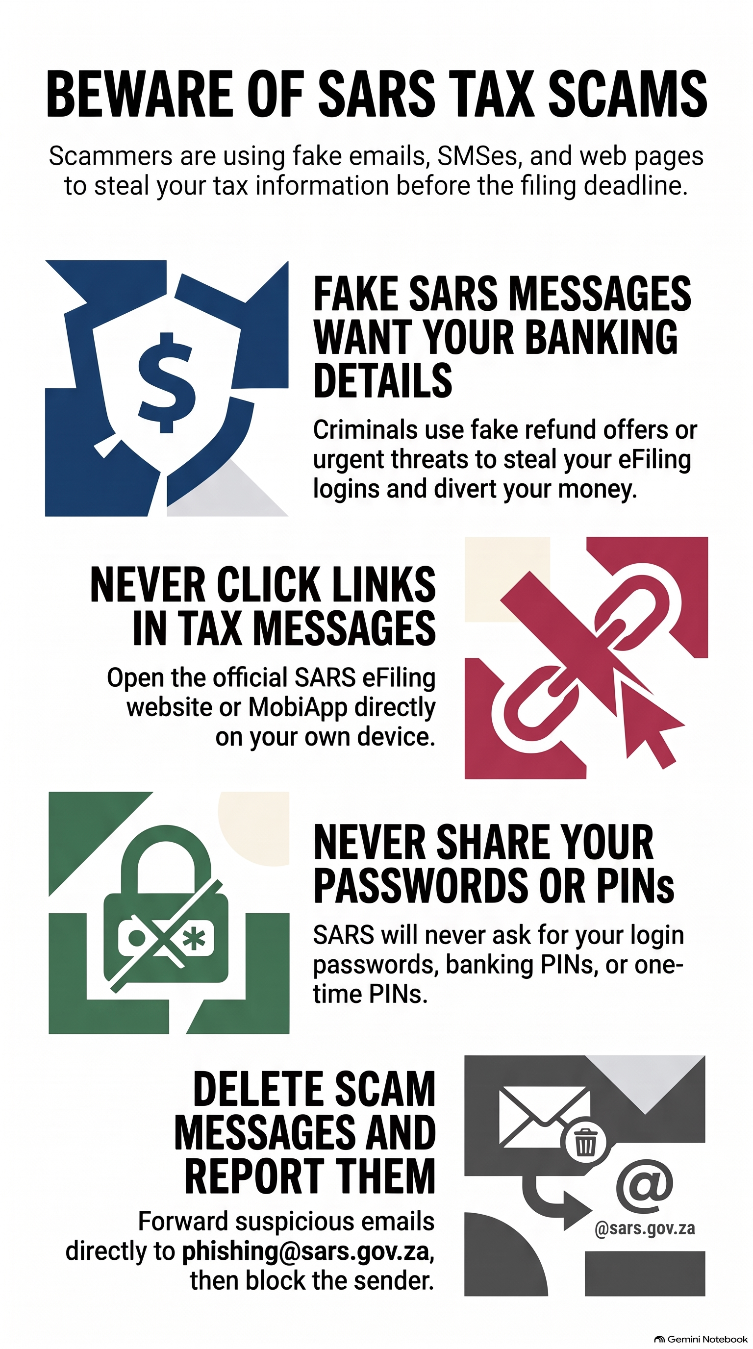 Beware of Fake SARS Tax Refund Emails and SMSes