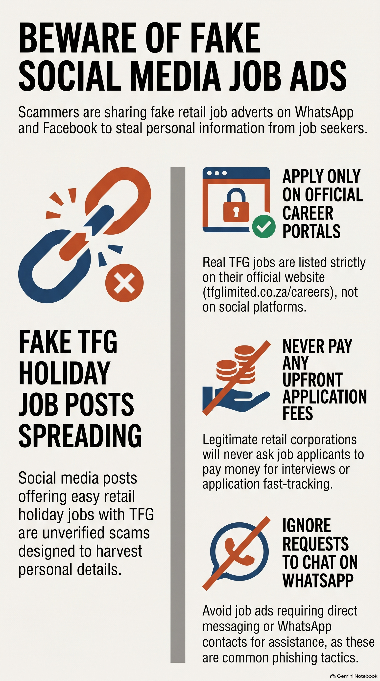 Fake TFG Holiday Job Posts Circulate on Social Media